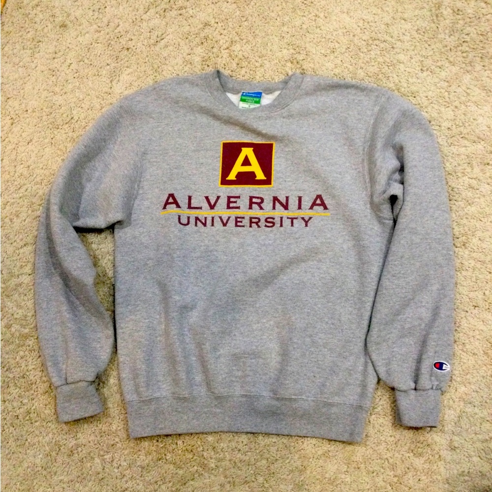 Champion Gray Alvernia University Sweatshirt